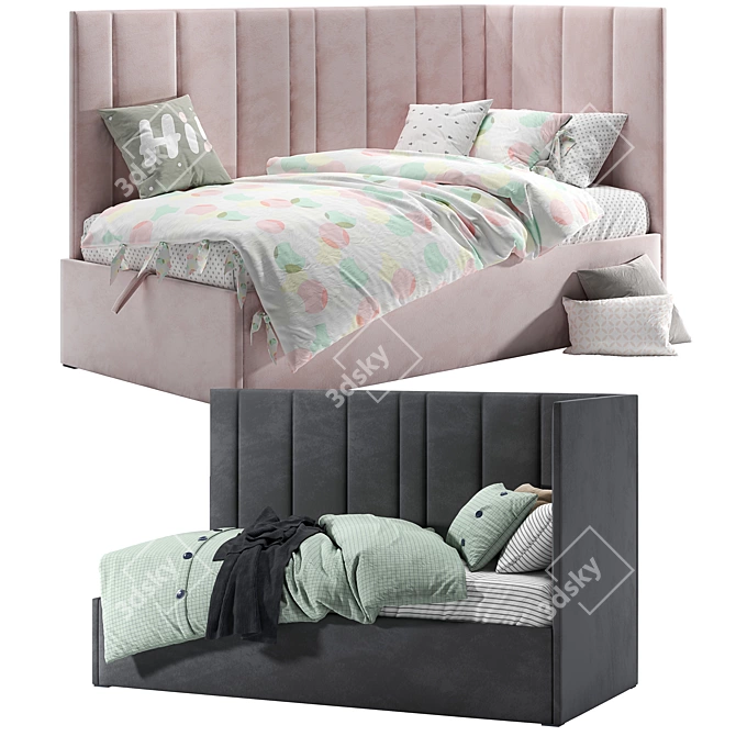 Sophie Soft Ottoman Bed - 200x90 3D model image 4
