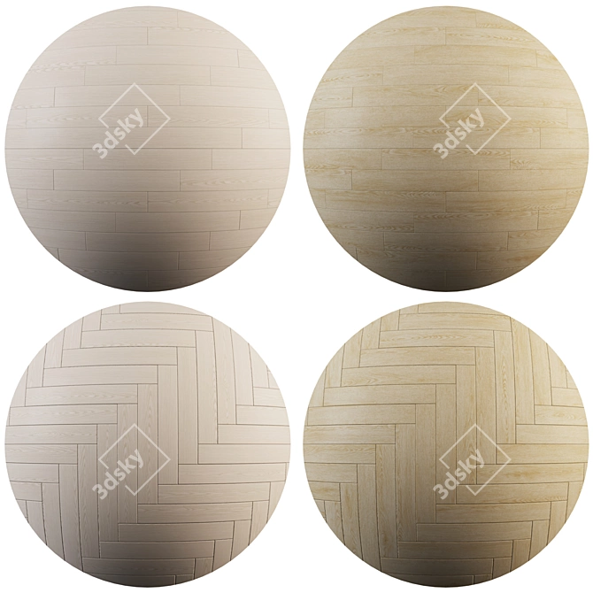 Parquet Collection 04: Standard & Herringbone Patterns 3D model image 1