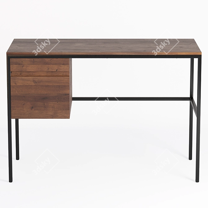 Modern Pontes Desk: Stylish and Functional 3D model image 2