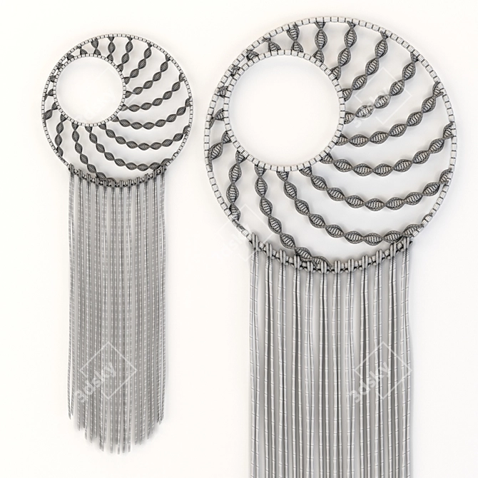 Elegant Macrame Decor: 2013 Edition 3D model image 2