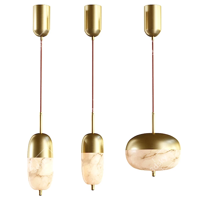 Silia Pendant Lamp: Elegant Lighting Solution 3D model image 3