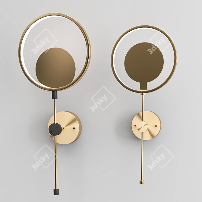 Luxurious Neo Classic Wall Lamp 3D model image 1