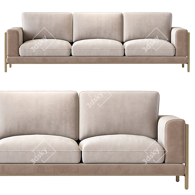 Luxury Tonino Lamborghini Sofa 3D model image 5