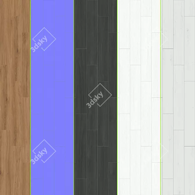 Parquet 07: Standard & Herringbone Collection 3D model image 2