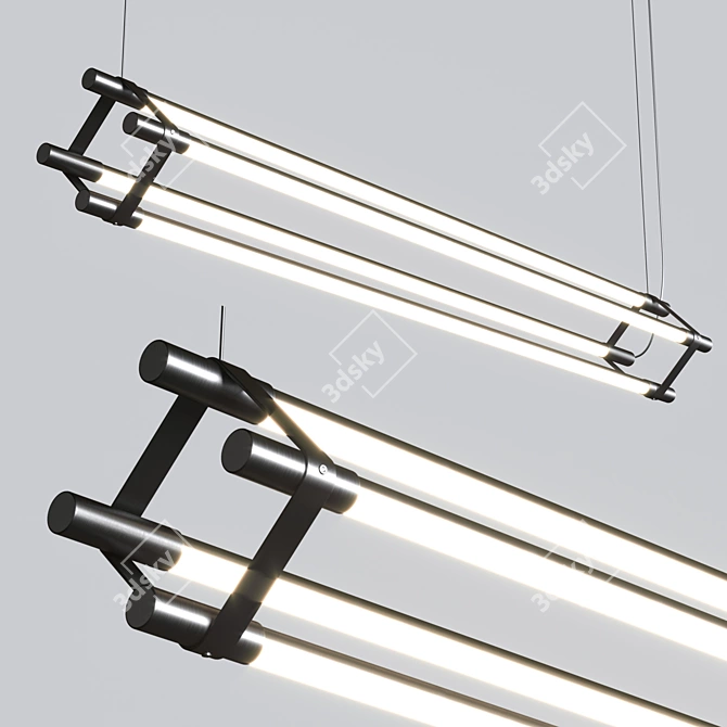 Sleek Multiples Dyad Suspension 3D model image 2