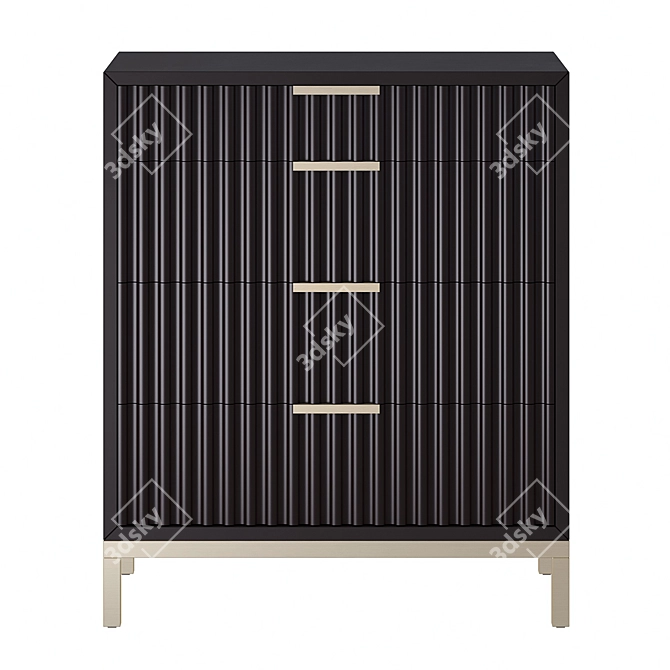 Elegant Ferndale Chest of Drawers 3D model image 2