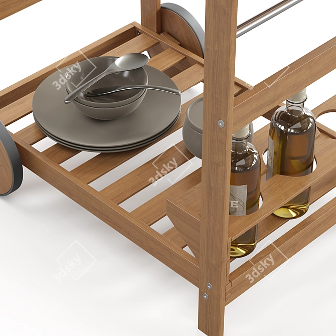 Acaccia Garden Trolley 3D model image 5