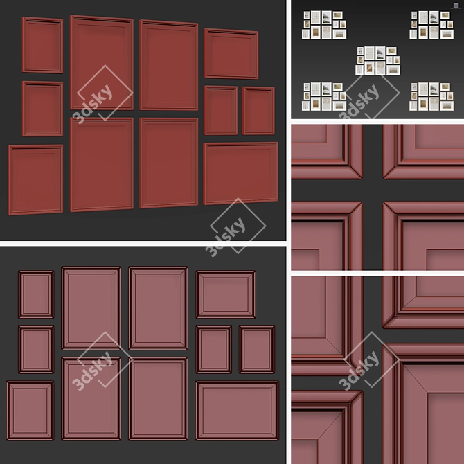 Modern Frames Collection - 11 Styles 3D model image 5