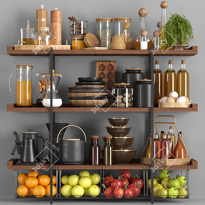 Versatile Kitchen Accessory Set - 2018 3D model image 3