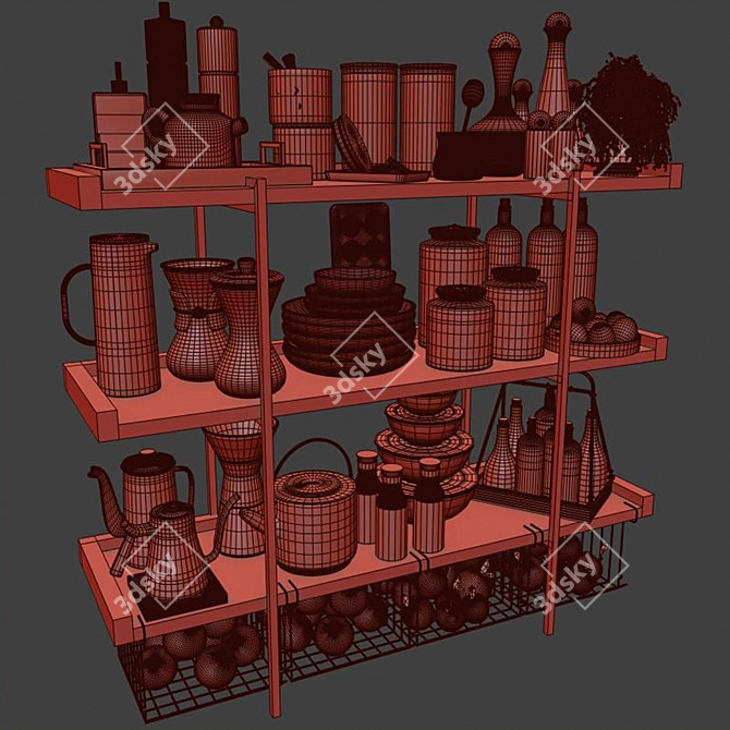 Versatile Kitchen Accessory Set - 2018 3D model image 5