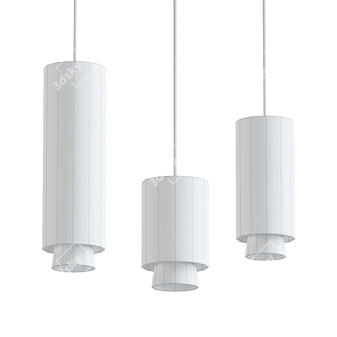 Elegant CLAQUE Pendant Light 3D model image 2