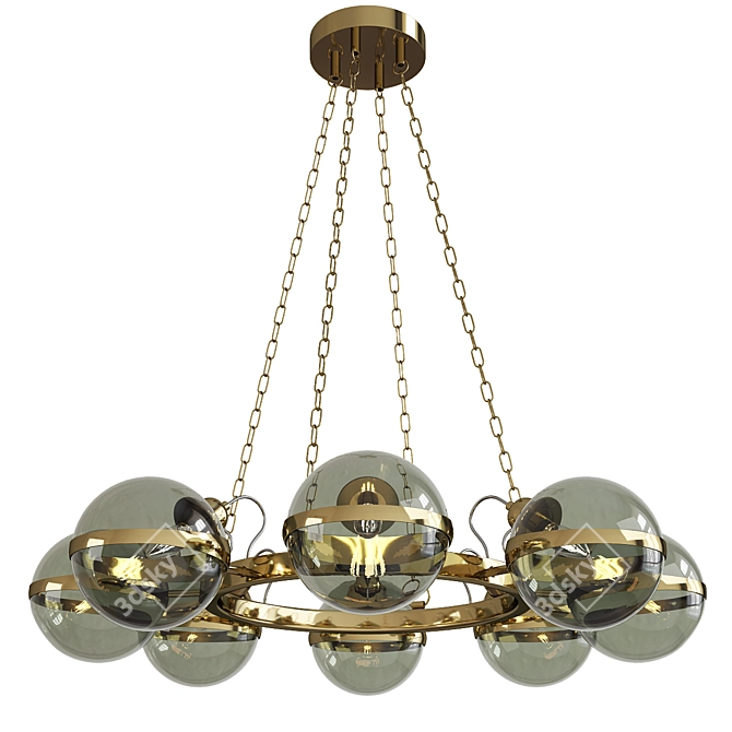 Elegant Vangelo Chandelier 3D model image 1