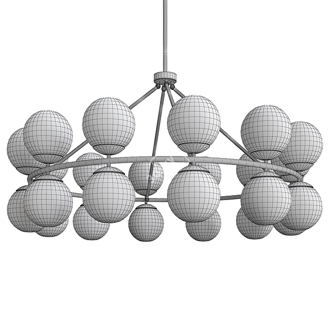 Elegant Hutchinson Chandelier 3D model image 2