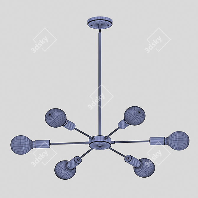 Sputnik-inspired Sphere Chandelier - Jankowski 3D model image 4