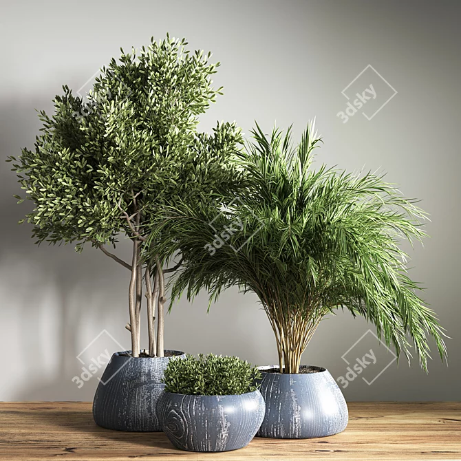 Stylish Indoor Plant Stand 3D model image 2