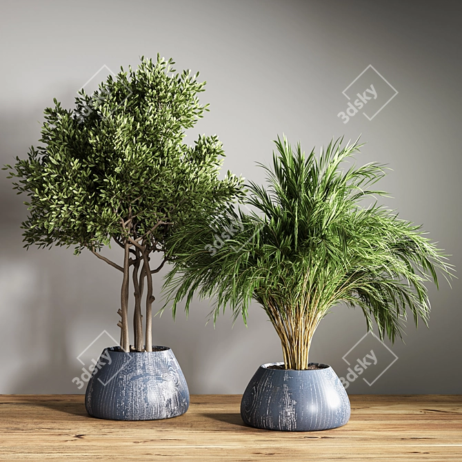 Stylish Indoor Plant Stand 3D model image 3