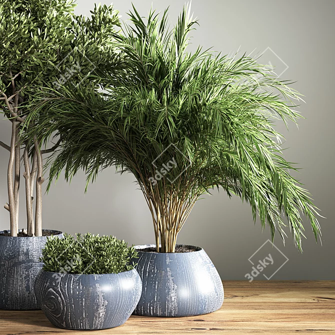 Stylish Indoor Plant Stand 3D model image 4