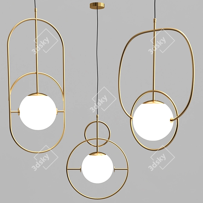 SKANDI Charade Pendant Light 3D model image 1