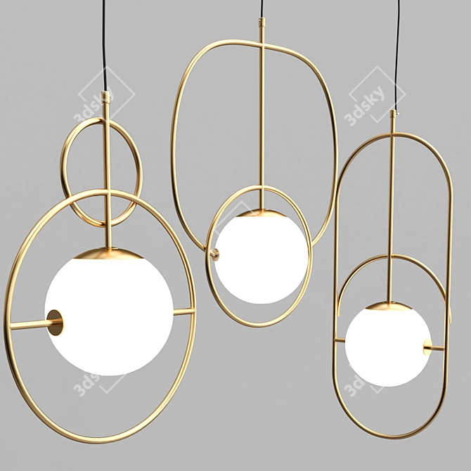 SKANDI Charade Pendant Light 3D model image 2