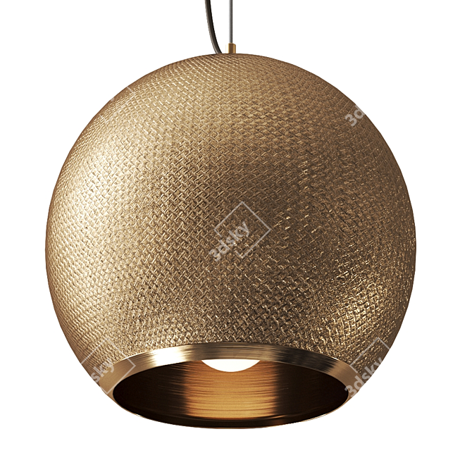 Sleek Viper Pendant Light 3D model image 2