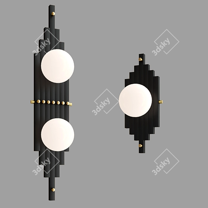 Elegant Illumination: Joséphine Wall Lamp 3D model image 2