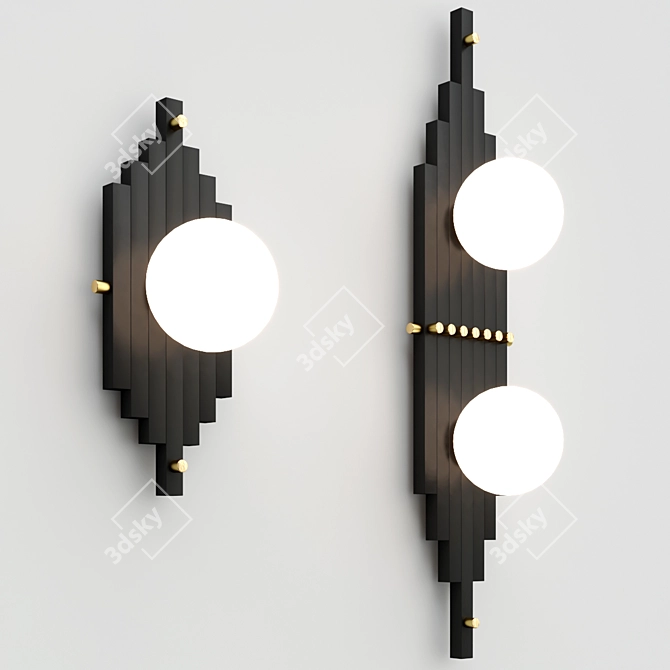 Elegant Illumination: Joséphine Wall Lamp 3D model image 3