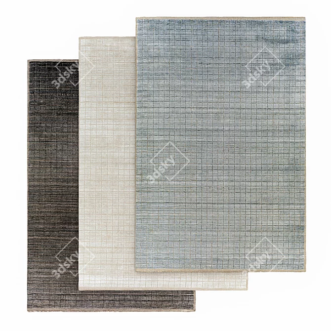 Contemporary Carre Rug Design 3D model image 3