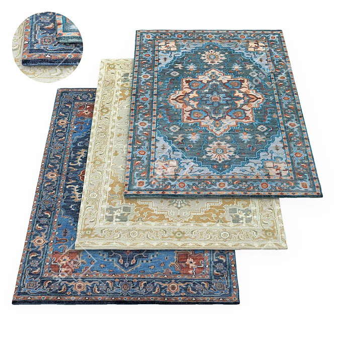 Elegant Elixir Rug: Exquisite 2015 Design 3D model image 1