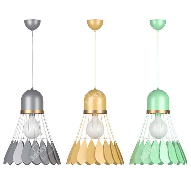 Modern Nordic Badminton Pendant Lights 3D model image 1