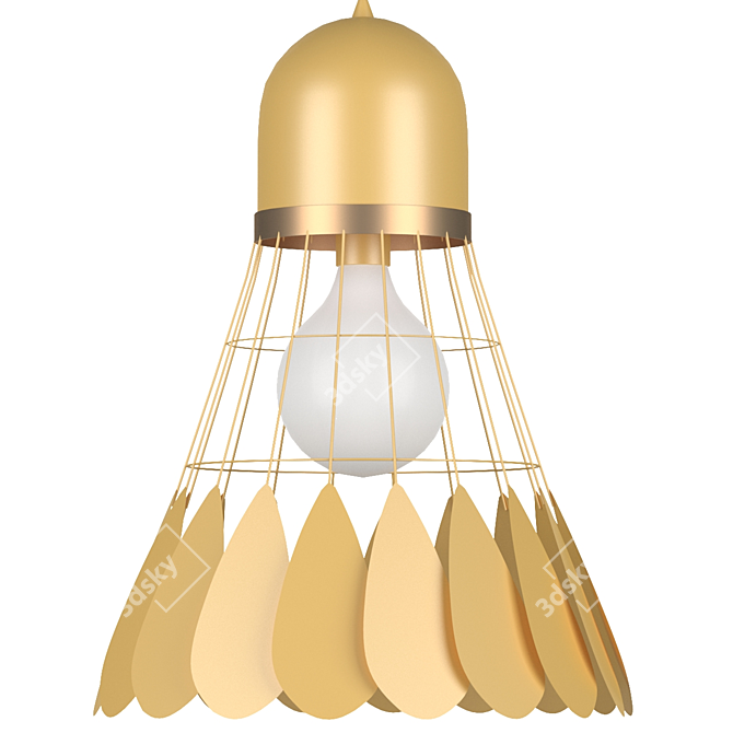 Modern Nordic Badminton Pendant Lights 3D model image 3