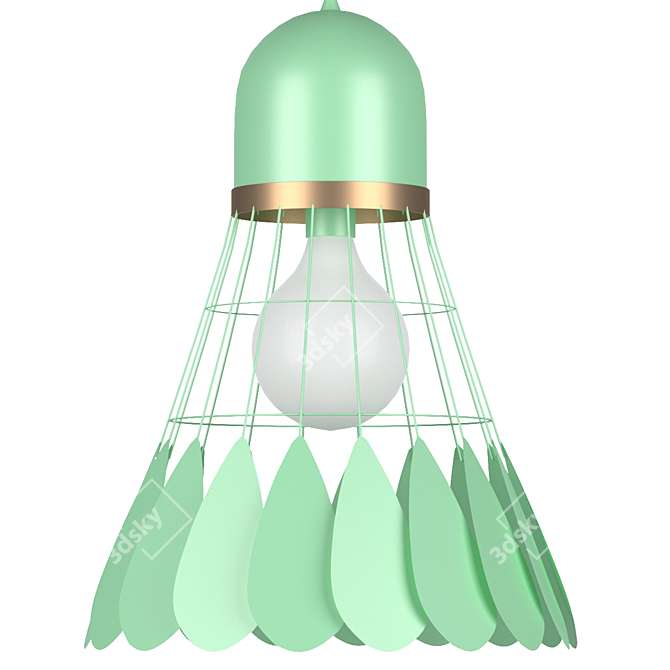 Modern Nordic Badminton Pendant Lights 3D model image 4