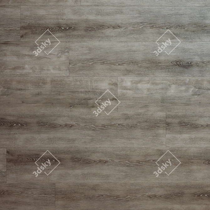 Oak Bedrock Flooring: Premium Quality, Versatile Design 3D model image 3