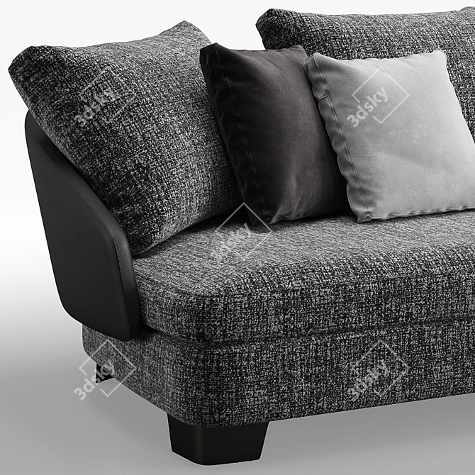 Luxury Minotti Lawson Sofa 3D model image 4