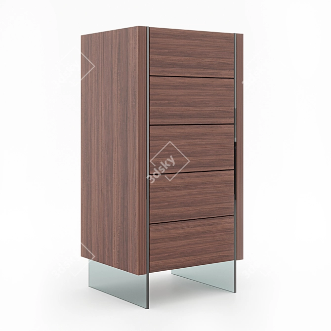 Dallas OM Chest of Drawers - Stylish Storage Solution 3D model image 5