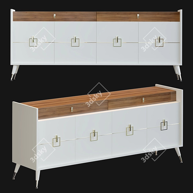 Marcela Chest: Elegant Storage Solution 3D model image 1