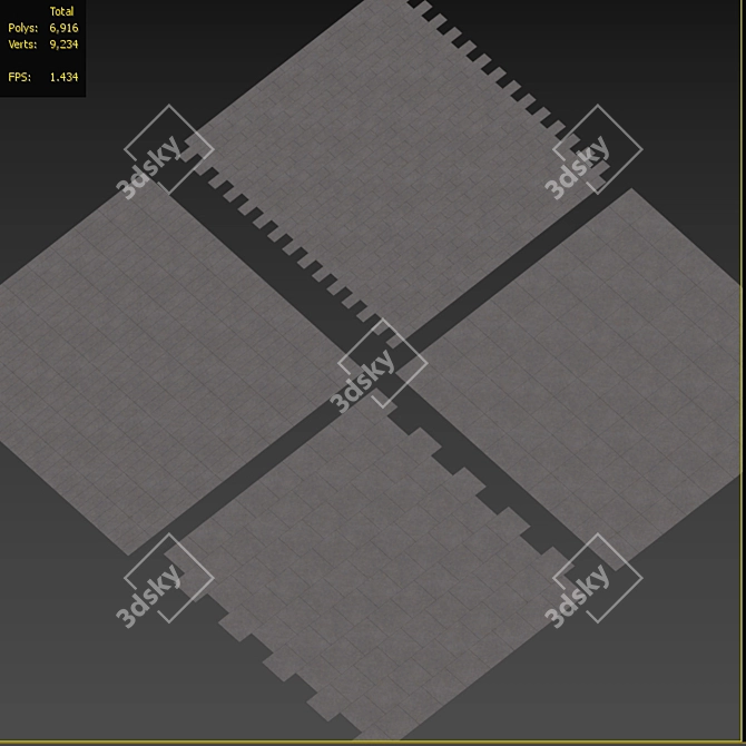  Terrazzo 01 Tileable Flooring 3D model image 4