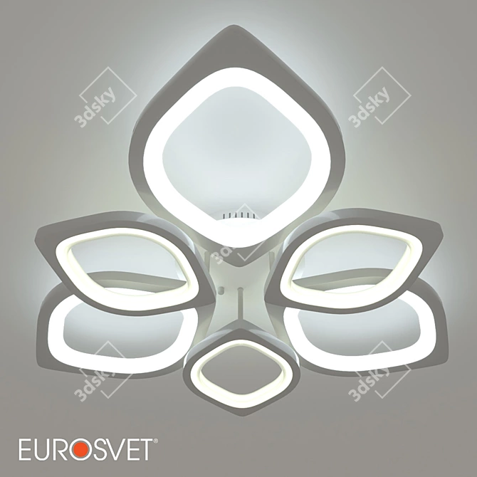 Eurosvet Garden LED Ceiling Light 3D model image 1