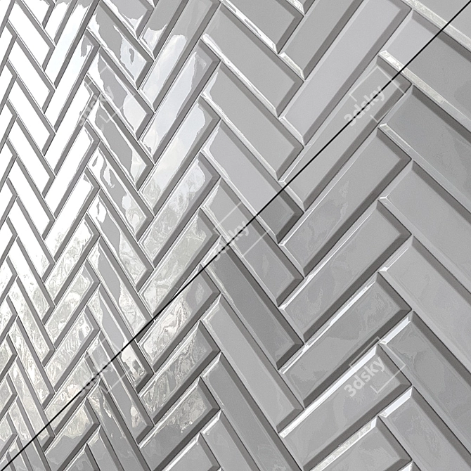 Kerama Marazzi Chord Herringbone: 16 Types of Timeless Elegance 3D model image 4