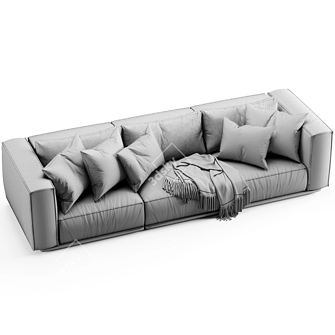 Luxury Italian Marechiaro Sofa 3D model image 6