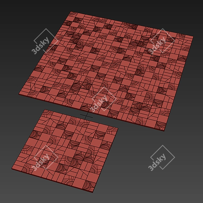 Mutina Puzzle Tile: Geometric Design. 3D model image 6