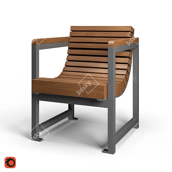 Punto Group Chair: Sleek Design by Sineu Graff 3D model image 1