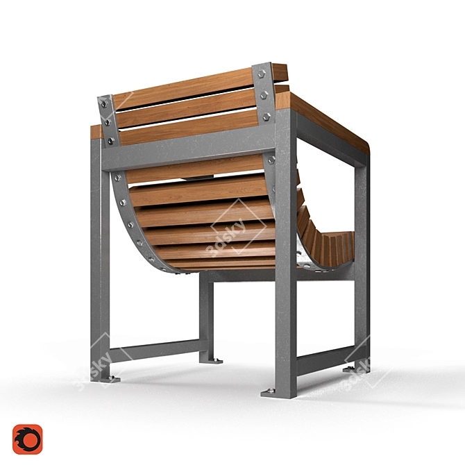 Punto Group Chair: Sleek Design by Sineu Graff 3D model image 2