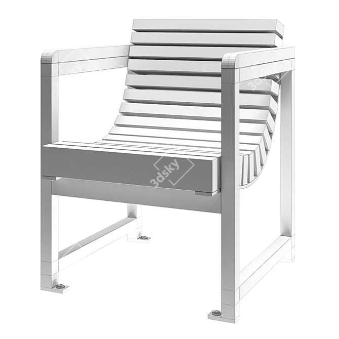 Punto Group Chair: Sleek Design by Sineu Graff 3D model image 7