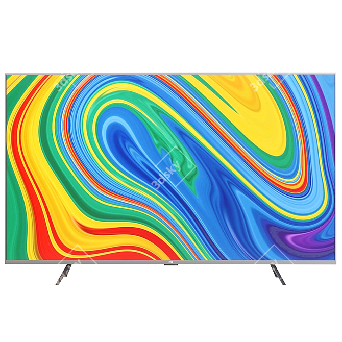 Xiaomi Mi TV 4S 65: Stunning Smart TV 3D model image 2