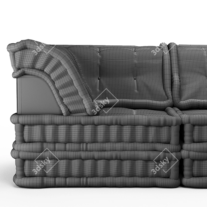 Modular Mah Jong Sofa 3D model image 5