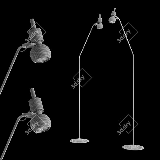 Vetreria Vistosi Vega PT - Stylish Floor Lamp 3D model image 2