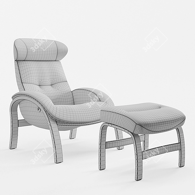 Relaxing Wave Chair 3D model image 3