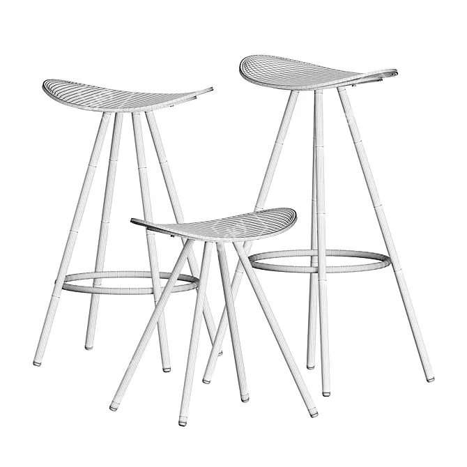 ENEA Coma 4L Stool - Lightweight and Stylish Seating Solution 3D model image 6