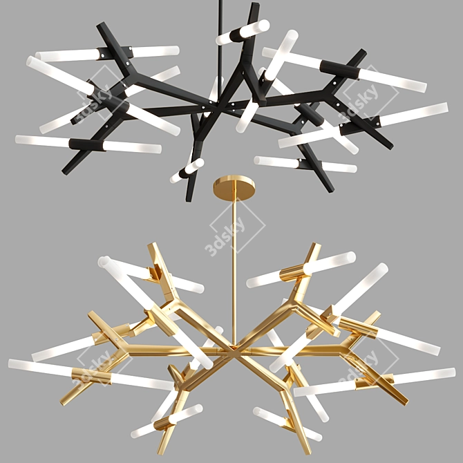 Astral Agnes 24-bulb Chandelier 3D model image 4