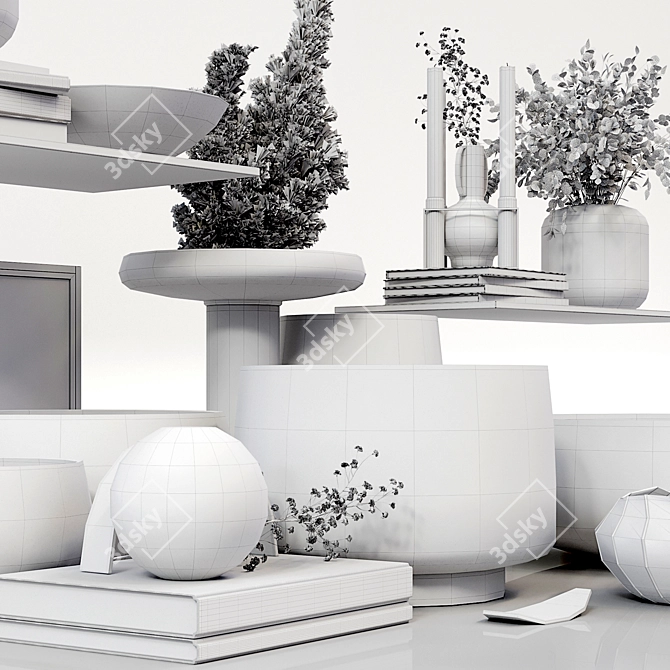 Modern Decor Set 044 | High-Quality 3D Models 3D model image 7